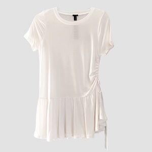 NWT J. Crew Peplum Ruffle Hem Tee Shirt Top